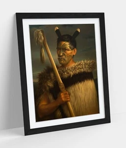 GOTTFRIED LINDAUER, REWI MANGA MANIAPOTO -FRAMED WALL ART POSTER PRINT 4 SIZES - Picture 1 of 10