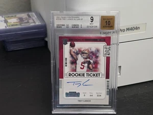 2021 Trey Lance Auto Panini Contenders Rookie Ticket RC Variation BGS 9/10 AUTO - Picture 1 of 1
