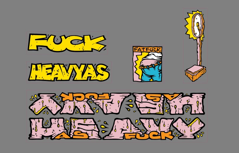 Bicicletas S&M H.A.F. Juego de calcomanías BMX Foto 1 de 1