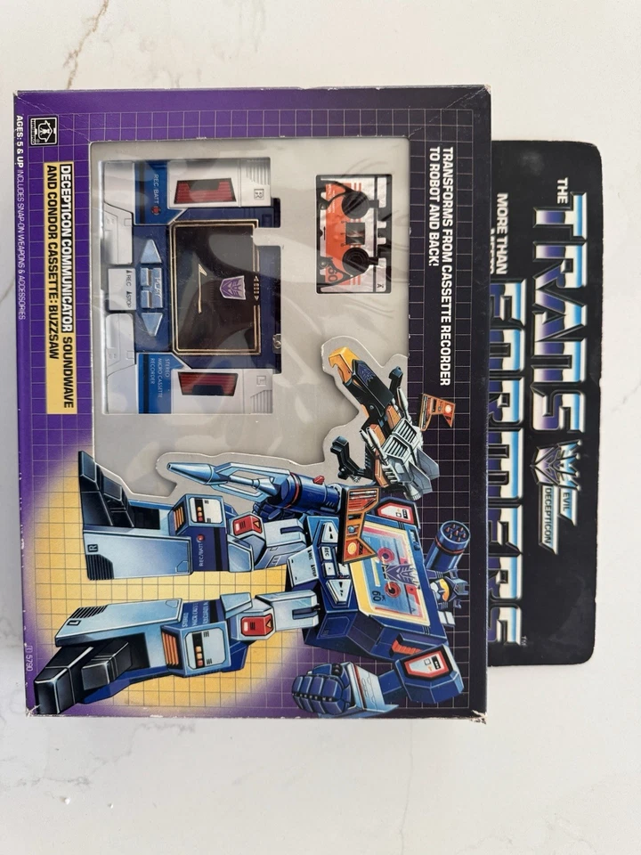 Б/У ВИНТАЖНАЯ КАССЕТА 1984 SOUNDWAVE DECEPTICON & CONDOR: ТРАНСФОРМЕРЫ BUZZSAW - Изображение 1 из 4