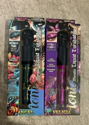 2pk IONI DIA DE LOS MUERTOS ANGEL & FELICITY METALLIC LIQUID EYESHADOW - Image 1 of 3