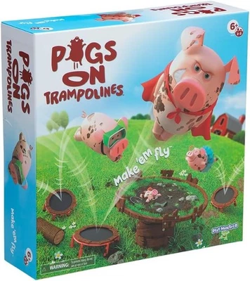 Playmonster Pigs on Trampolines | Fun Kids Game with Bouncing Pigs | Fast-Paced  - Image 1 of 4