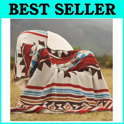 Elegante manta sherpa azteca para todas las estaciones Foto 1 de 4