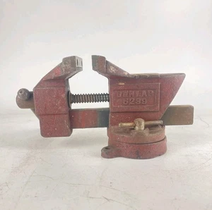 Vintage Dunlap 5239 drehbarer Schraubstock 3-1/2" Backenhorn & Amboss USA Sears funktioniert - Bild 1 von 8