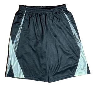 (16-18 Y) CHAMPION Athletic Shorts Black White & Gray - Picture 1 of 5
