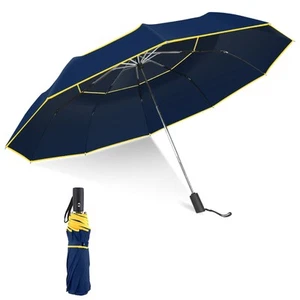 Extra Large Golf Umbrella Automatic Open Folding Windproof Compact Large Doub... - Picture 1 of 7