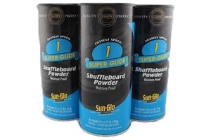 3Pack of Sun Glo 1 Speed Super Glide Shuffleboard Powder Wax - Picture 1 of 3