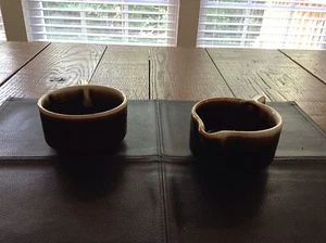 Pfaltzgraff Brown Drip Cream and Sugar - Bild 1 von 4