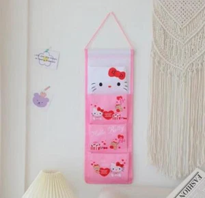 Cute Hanging Door Wall Pouch Home Organizer Storage Bags 4 Pockets 7.5"x21" - Picture 1 of 2
