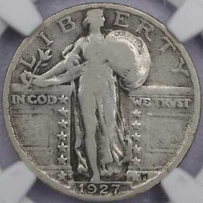 1927-S 25c Standing Liberty Quarter - NGC VG 8 - Image 1 of 4