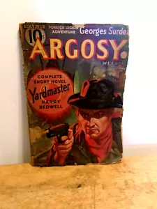 ARGOSY Weekly March 18, 1939 Vintage Pulp Mag Yardmaster, Foreign Legion - Picture 1 of 4