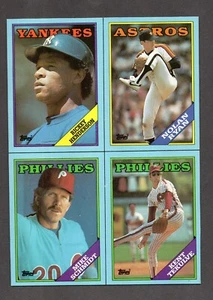 1988 Topps Wax Box Bottom Uncut Ryan Schmidt Henderson Tekulve - Picture 1 of 2