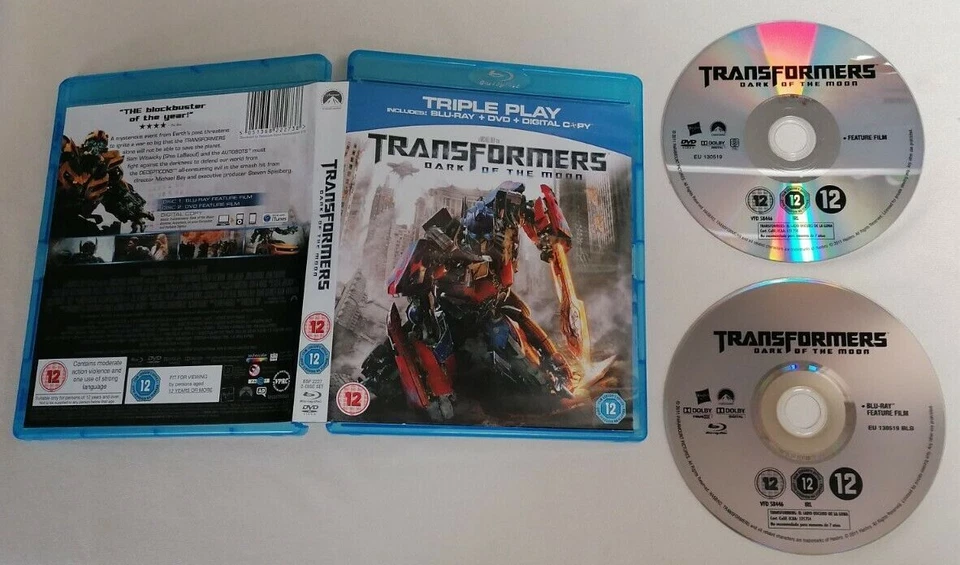 BLU-RAY - Transformers Dark Of The Moon 2 Disc Blu-Ray Michael Bay Cert 12  - Image 1 of 1