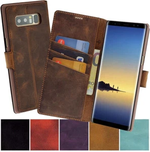 Custodia Tasche Book In Pelle Cover Wallet Per Samsung Galaxy Note 8 - Foto 1 di 10