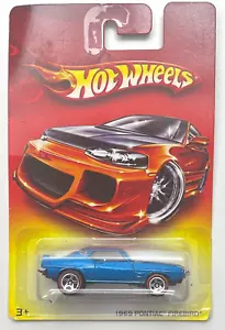 Hot Wheels - 2007 Walmart Exclusive - Blue 1969 Pontiac Firebird - New on Card - Picture 1 of 2