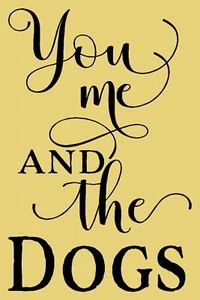 ARTÍCULO DE PLANTILLA REUTILIZABLE 8796 8"X18" TÚ, YO Y LOS PERROS - PLANTILLAS MYLAR - Imagen 1 de 1