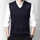 Classic Men's Slim Fit Sleeveless Knitted Tank Top Sweater Vest (66 Characters)