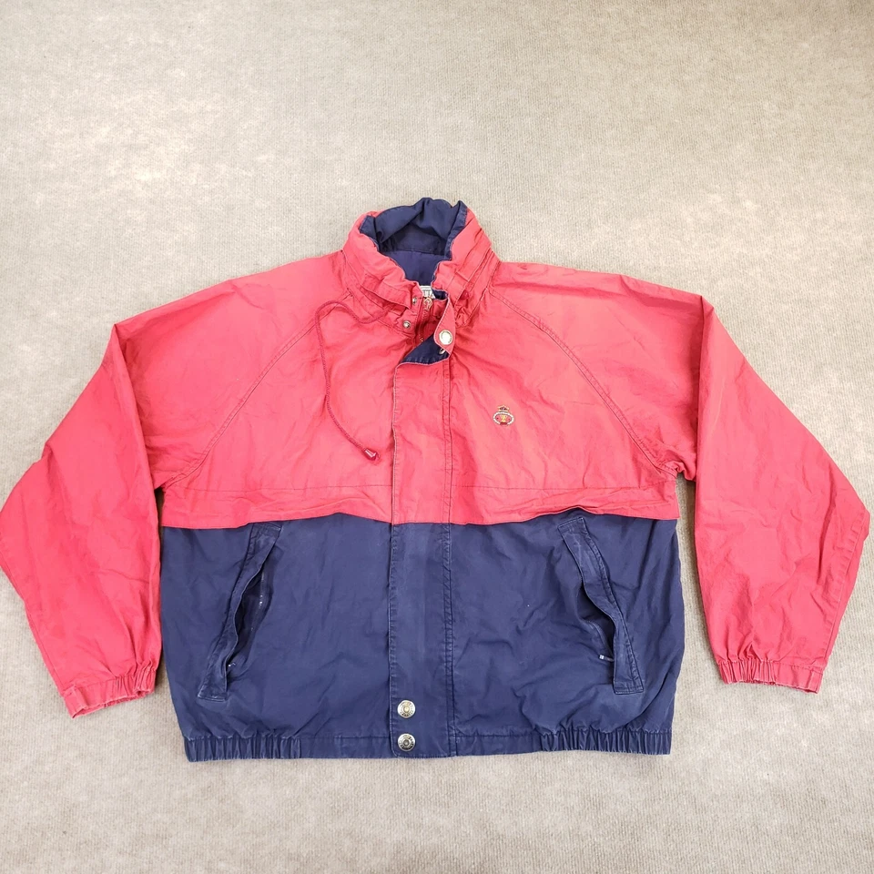 Chaqueta cortavientos deportiva Regatta de colección para hombre extra grande roja azul con capucha cremallera completa Foto 1 de 4