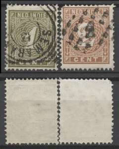 No: 110003 - NED. INDIES (NETHERLANDS) - LOT OF 2 OLD STAMPS - USED!! - Picture 1 of 1