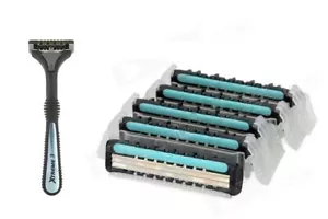 5 Schick Xtreme3 rasoio piedi Wilkinson lama subzero maniglia rasoio ricariche Cartridg - Foto 1 di 2