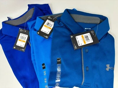Under Armour LOTE DE 3 Tech Polo Performance Camiseta Suelta 1290140 Talla Pequeña NUEVO Foto 1 de 4