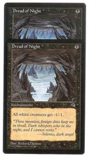 Dread of Night, Heavy Play English x 2 Tempest mtg LEGACY magic Low Inter Ship