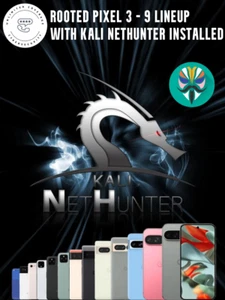 Rooted Pixel 3-9 w/ Kali NetHunter + Magisk | Unlimited Coverage HacPhone Plus - Afbeelding 1 van 16