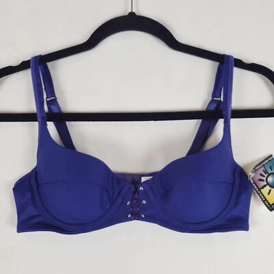 Sujetador No Boundaries 34A Balconette Ligeramente Forrado Púrpura Nuevo de Lote Antiguo Falta Tachuela Y2K Foto 1 de 4