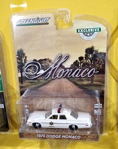 GREENLIGHT 30140 1975 DODGE MONACO HAZZARD CONDADO SHERIFF DUKES policía 1:64 - Imagen 1 de 2