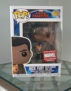 Marvel Collector Corps - Nick Fury W/ Goose the Cat - POP FUNKO 447 - New in Box - Picture 1 of 4