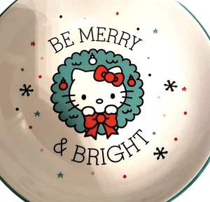 Hello Kitty Christmas Bowl Plate Set of 4  Large Sanrio  New - Picture 1 of 3