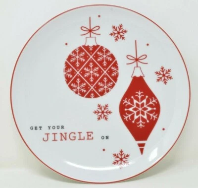 The Cellar Dinnerware Porcelain Sentiments Salad Plate 9", Holiday Christmas - Image 1 of 4