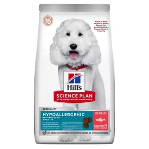 Hill's Science Plan Hypoallergenic Medium Breed Adult Dry Dog Food Salmon 14 kg - Picture 1 of 2