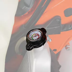 NICECNC Radiator Cap w/ Temperature Gauge For Yamaha Raptor Kodiak Grizzly 700 - Picture 1 of 8