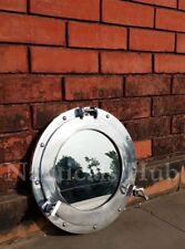 Nautical Silver Porthole Mirror Glass Round Porthole Ship Windows Porthole