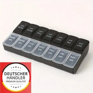 Caja de pastillas 7 días 2 compartimentos medicamentos / píldoras caja de medicamentos pastillero ☆ - Imagen 1 de 6