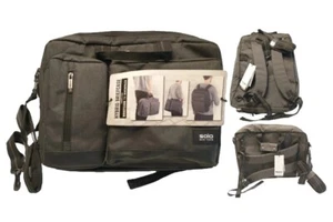 SOLO NEW YORK DUANE HYBRID BRIEFCASE BACKPACK GREY UBN310 15.6" LAPTOP NWT NEW!! - Picture 1 of 12