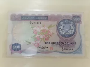Willie : Singapore 100 dollars Orchid - Picture 1 of 2