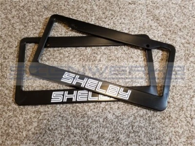 Shelby License Plate Frames Racing mustang ford GT Nascar Outline - Pair Foto 1 de 2