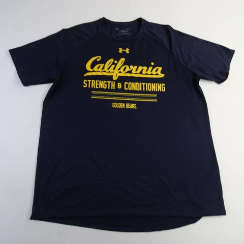 California Golden Bears Under Armour Short Sleeve Shirt Men's Blue Used Cover
