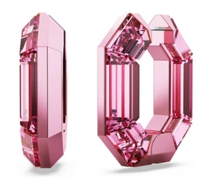 Swarovski Lucent hoop earrings Octagon shape, Small, Pink 5680783 - Picture 1 of 4