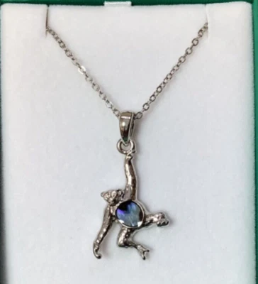 Chimpanzee Inlaid Paua Shell Pendant On A Chain - Reduced To Clear - Imagem 1 de 3