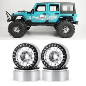 4x 1.9" Metall Felgen Beadlock Wheel Rims für 1:10 Axial SCX10 TRX-4 RC Crawler - Bild 1 von 35