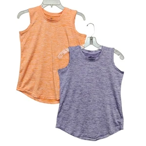 Real Essentials RE Konvolut 2 Tank Tops Gr. XL orange und lila - Bild 1 von 7