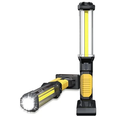 LED Arbeitsleuchte Wiederaufladbar Werkstattlampe Taschenlampe 1500 Lumen COB... - Bild 1 von 4