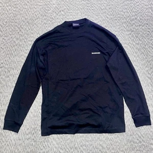 Balenciaga Black Longsleeve Logo Shirt - Picture 1 of 7