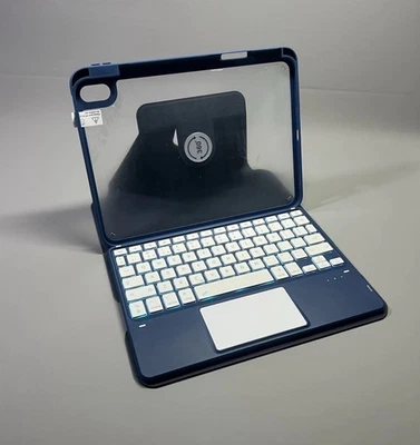 Folio Keyboard Cover Stand 7 Color Backlit Detachable Case For iPad A16 10.9/11” - Image 1 of 4