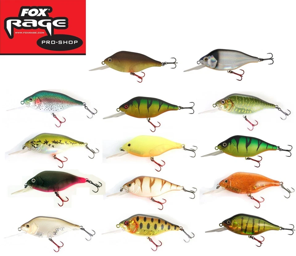 (16,99€/1Stk) Fox Rage Hitcher Crank & Troll Wobbler Hechtwobbler Zander Barsch  - Bild 1 von 1