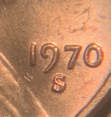 1970-S/S RPM-001 Lincoln Memorial Cent BU Red - Image 1 of 3