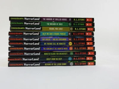 Goosebumps Horrorland Horror Land Series Books Paperback R.L. Stine 10 pc Lot Foto 1 de 4